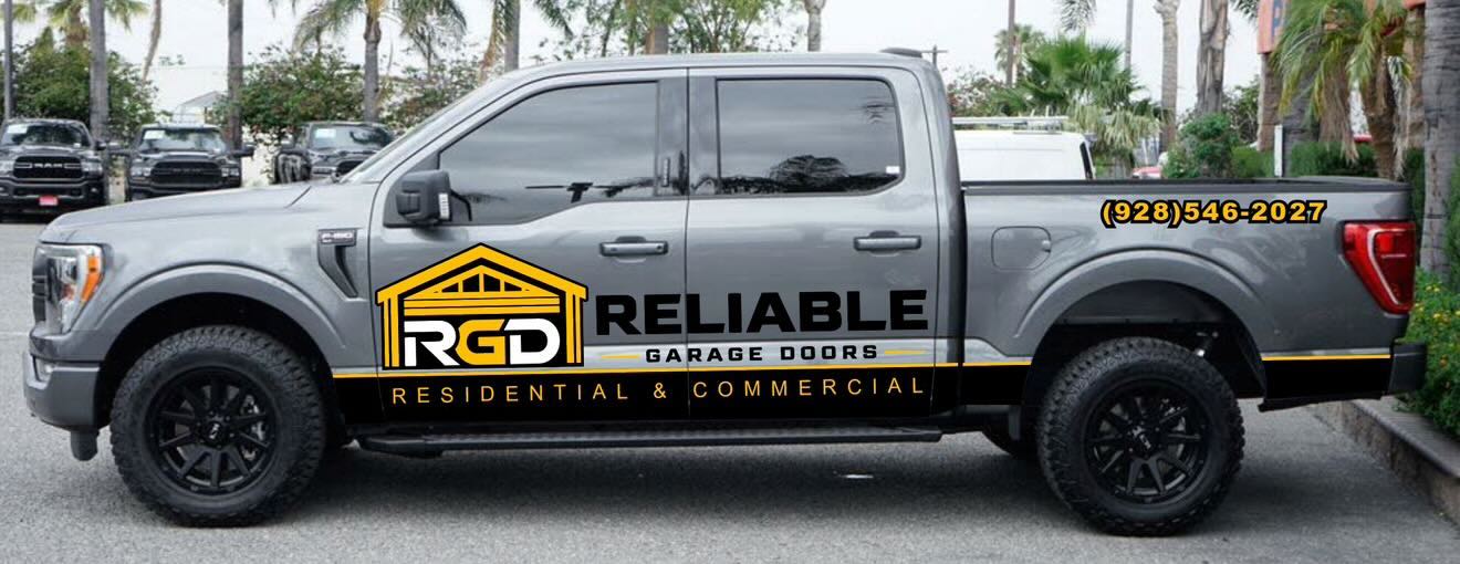 Reliable Garage Doors service truck in the Tri-State area